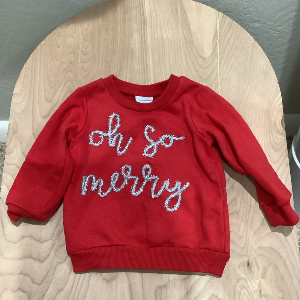 Red Mudpie Sweatshirt - Oh So Merry
